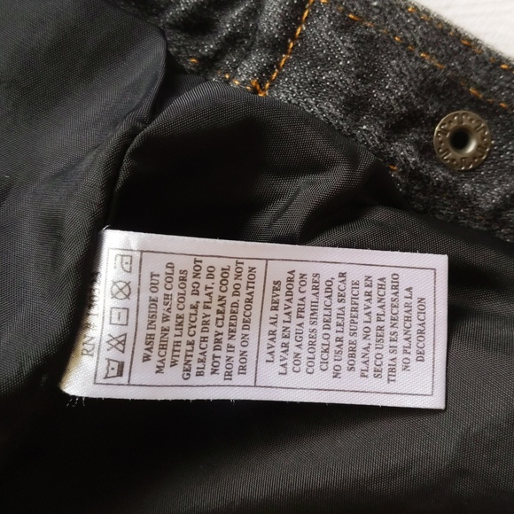 ecko unltd faded black lined snap closure denim jacket 24 months baby boy - Picture 6 of 9